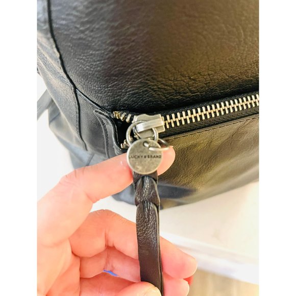 Lucky Brand Leather Convertable Backpack Daypack - Picture 12 of 12